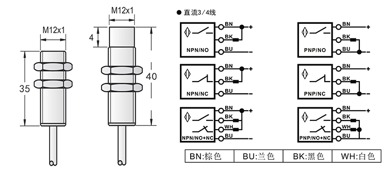 M12防爆型電感式接近開(kāi)關(guān)